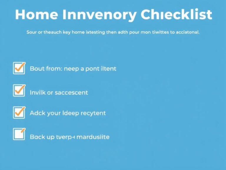 Home Inventory For Insurance Claims Documentation