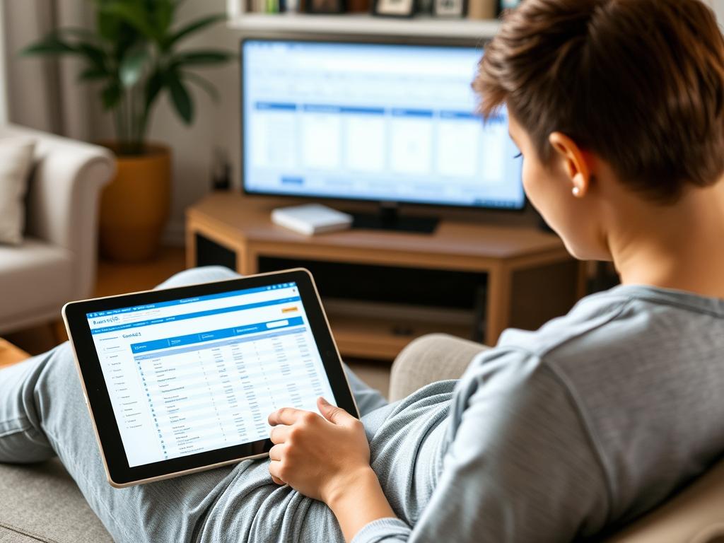 Person easily using Home Contents List Pro on multiple devices