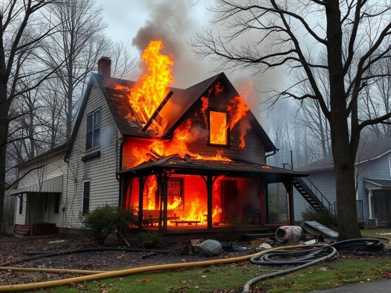 after house fire