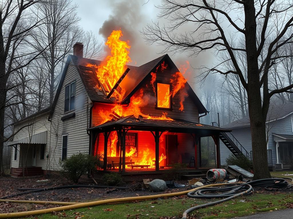 after house fire