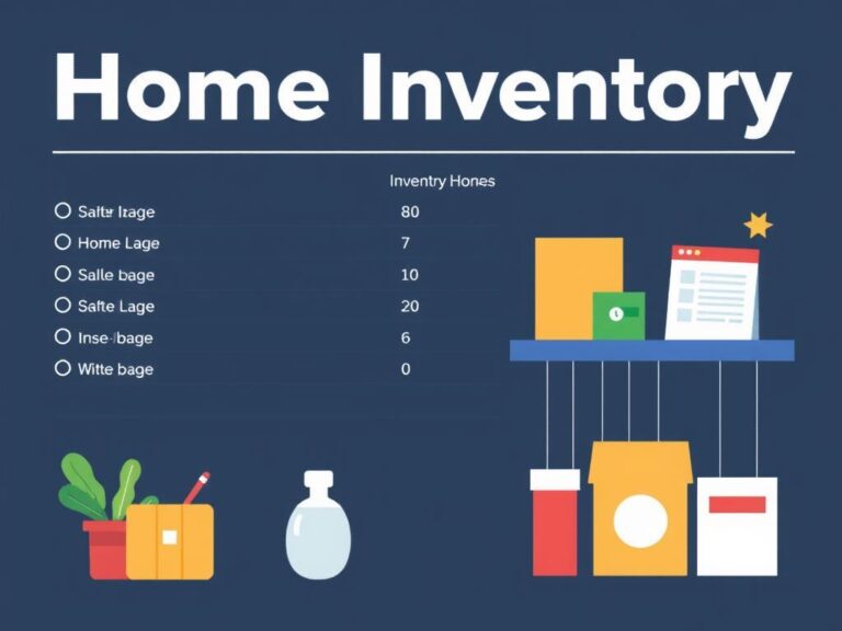insurance home inventory template csv